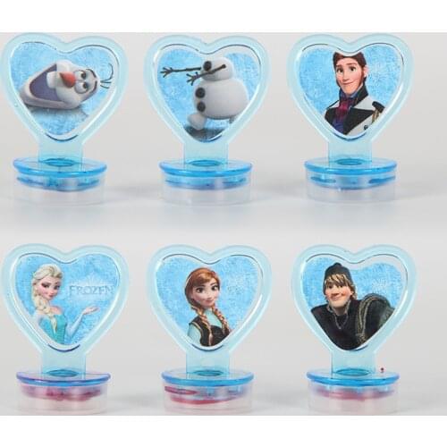 6pcs DISNEY Frozen Princess Elsa Seal Stamper Teacher Stamp Set Craft Stamps Stationery Party Supplies Girls Favors Gifts party