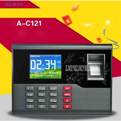 A-C121 TCP/IP biometric fingerprint time Recording system office employee time clock machine for access control system 12V