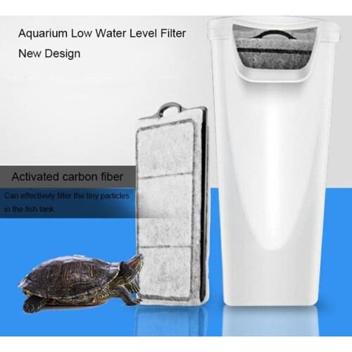 Aquarium Turtle Low Water Filter Pump Fish Tanks Hanging Waterfall Turtle Filter Pump Water Circulation for Fish Turtle Reptile