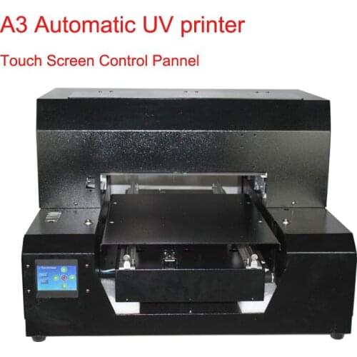 Automatic A3 size UV flatbed Printer with 3D relief printing effect Phone case UV printer