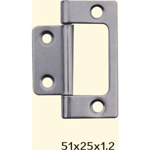 Freeshipping 51*25*1.2mm Iron Metal Hinge Sewing Machine Folding Table Furniture Flip Tray Hinges Big Door Hinges