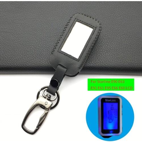 For Russian Version 2-way Car Wholesale Starline Alarm E90 E91 E60 E61 E62 Remote High Quality Leather Key Case Cover Car Alarm