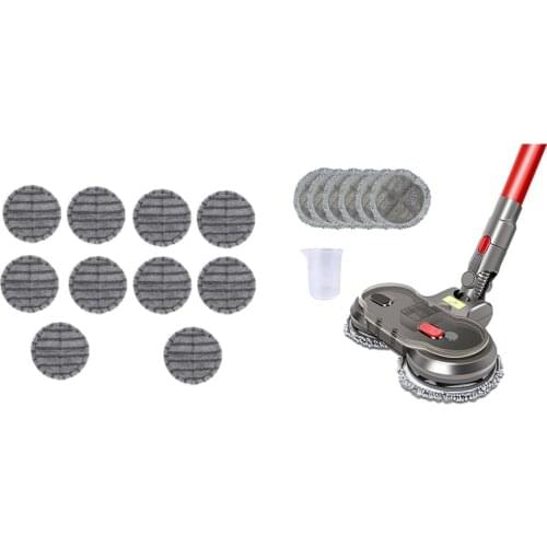 Electric Wet Dry Mopping Head Parts With Superfine Fiber Brush Head Mop Cloths Rag For Dyson V7 V8 V10 V11