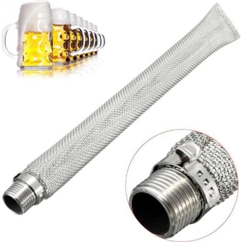6/12inch Safe Stainless Steel Beer Filter Tube Screen Home Bar Brewing Mesh Strainer Kitchen Brewing Making Accessories Supplies