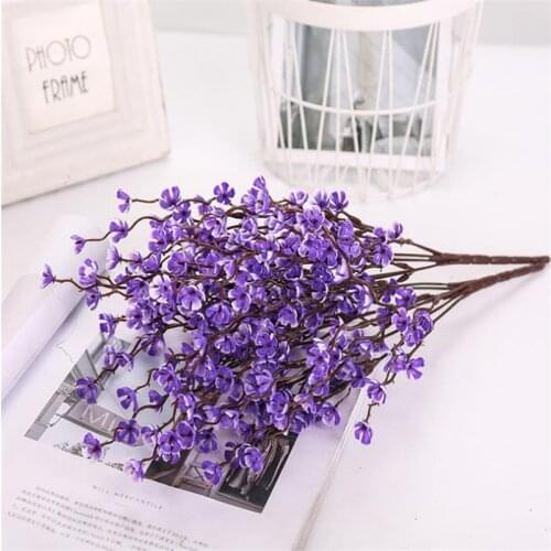 Fake Flower For Home Wedding Decoration Artifical Flowers Plastic Plum Blossom Plum Blossom Decor simulation Flowers Bouquet