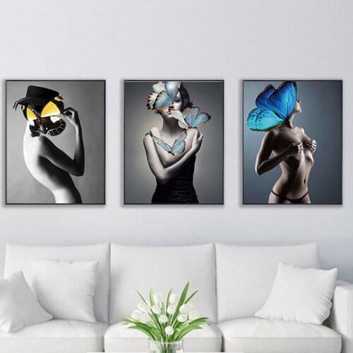 CHENISTORY 3pcs Flower Oil Paint By Numbers Girl DIY Framed On Canvas Modern Home Decoration Artcraft Handmade Home Decor Art