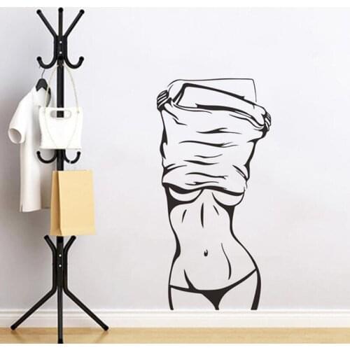 Creative Living Room Bedroom Decoration Sexy Girl Wall Sticker Mural Art Decals Wallpaper Home Decor Stickers