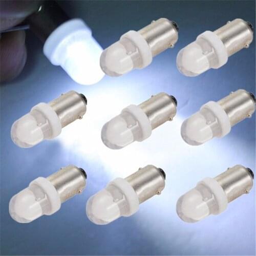 10pcs BA9S T4W 1895 Xenon White LED Auto Truck Side Wedge Interior Reading Door Map DC12V Light Lamp Bulb Parking Dropship