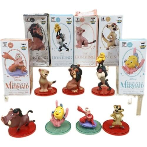 WCF The Lion King Simba Nala Scar Pumbaa Timon Cute Action Figure Ornament Children Toys