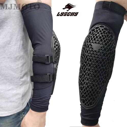 LYSCHY Motorcycle Elbow Pads UV Protection Breathable Arm Sleeves Motorbike Elbow Guard MTB MX Sport Cycling Outdoor Summer