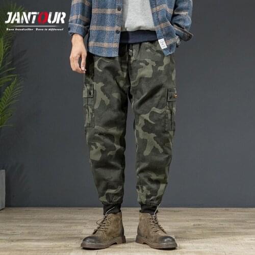 Brand 2020 New Pants Men Cargo Pants Big Capacity Pockets Military Style Ropa De Hombre Loose Pantalon Size M-4XL