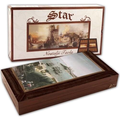 Ciragan Palace and Sarayburnu Turkey Patterned Set Trendy Family Board Games Very Special Gift Woman Man New Home Best Quality