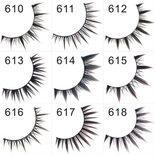 False Eyelashes 610-620 fashion eyelashes extensions high quality lashes single packing fake eye lashes Wholesale freeshipping