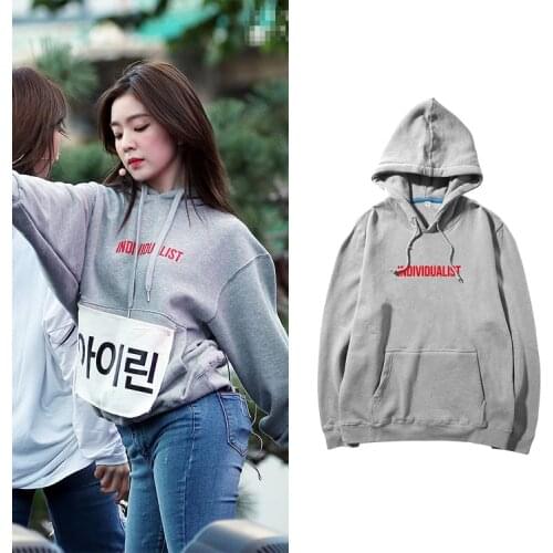 New Korean K Pop Kpop RED VELVET Irene Hoodie Sweatshirts Women Long Sleeve Pullovers Harajuku Streetwear K-pop Hooded Tops