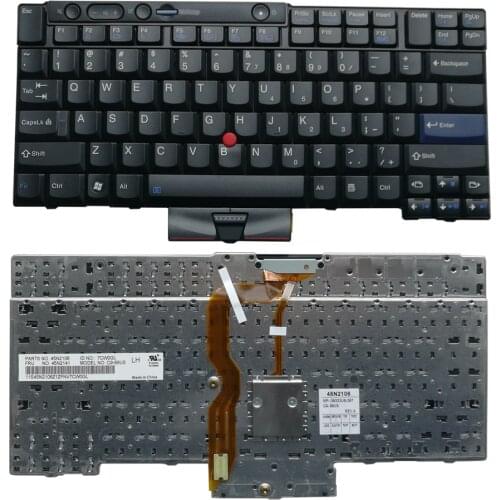 OVY US laptop keyboard for LENOVO FOR IBM T410i T510i T400S T520 T420i X220i W520 X220T English layout black kb 45N2106 45N2141