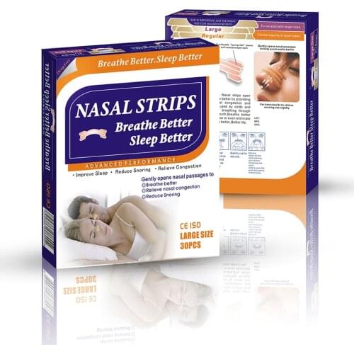 150pcs=5boxes (66x19mm) Stop Snoring Nasal Strips Right Way to Anti Snoring Strips Breathe Better Sleep Aid Device Health Care