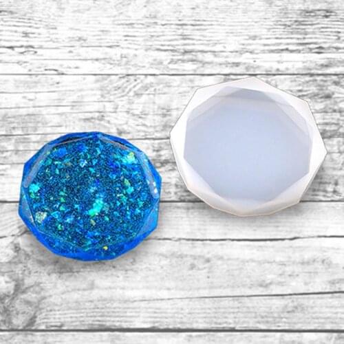 DIY Crystal Epoxy Table Mould Rhombus Geometry Shape Silicone Mold Fragrance Diffuser Car Decoration Handmade Ornaments Pendant