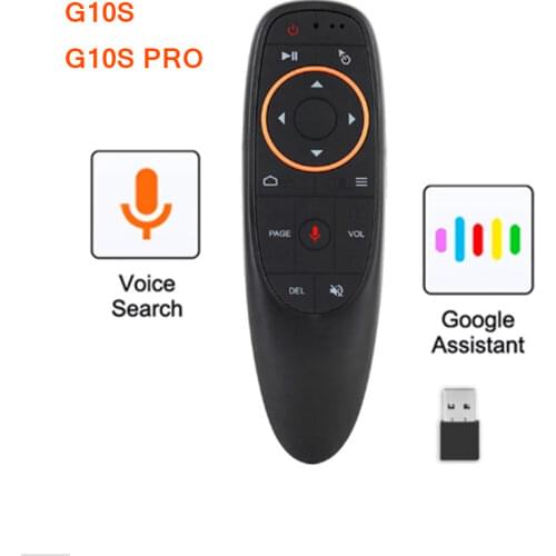 G10 G10S Pro Backlit Air mouse 2.4G Wireless Voice Remote Control Microphone Gyroscope IR Learning for Android tv box X96 mini