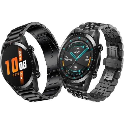 For Huawei Watch GT 2 Classic Metal stainless steel Wrist Band 42mm 46mm Strap for Watch GT 2e GT2 Pro Bracelet Watchbands