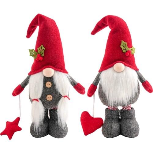 Christmas Gnome Decoration Handmade Tomte Santa Plush Doll Christmas Decorations Home Decor