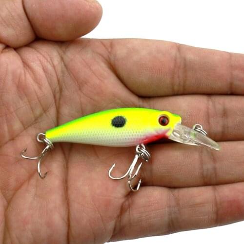 HENGJIA Fishing Lure 5cm 4.7g topwater Floating l Minnow Hard Baits 3D Eyes small Crankbait wobblers Fishing lures Bass