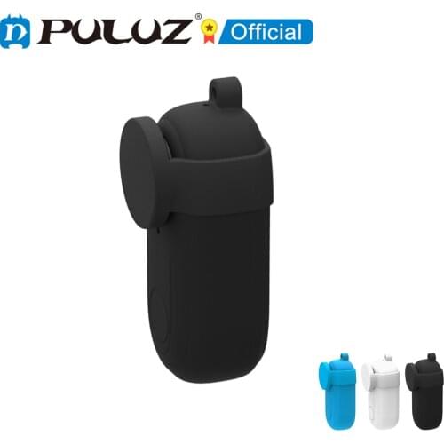 PULUZ Silicone Protective Case with Lens Cover for Insta360 GO 2 Charging Box Soft Case Cover Sports Camera Accessories
