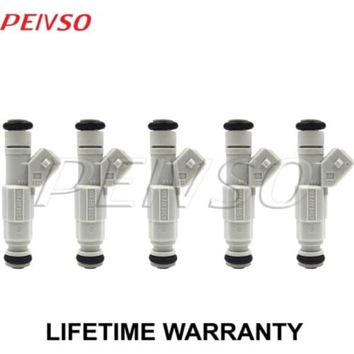 5x 0280155868 fuel injector for VOLVO V70 1999~2004 S70 1999~2000 C70 1999~2004 S60 2001~2004 2.3L l5 S80 2.5L 2004~2006