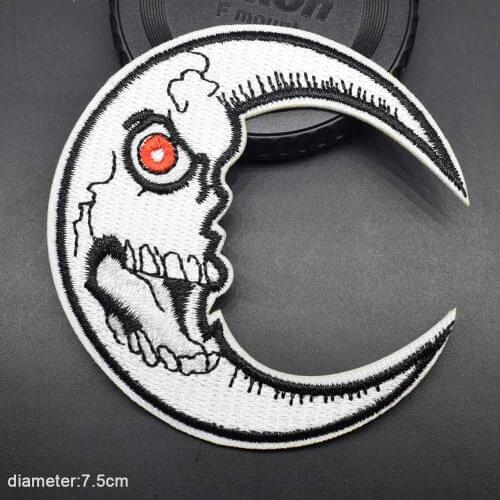 Moon Iron On Embroidered Clothes Patches For Clothing Stickers Garment Wholesale