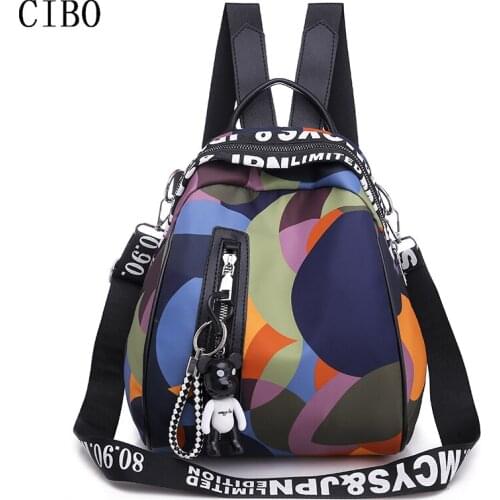 2019 Brand Waterproof Oxford Women Backpacks High Quallity School Bag For Teenager Girl Multifunctional Anti-theft Travel Bag