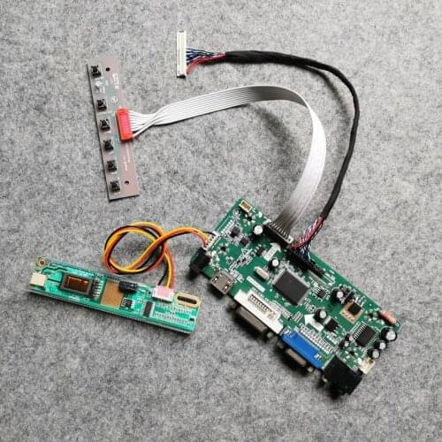 LCD monitor drive board M.NT68676 1CCFL Fit LTN141W1/LTN141W3/LTN133AT01/LTN133W1 matrix LVDS 30 Pin Kit VGA+DVI 1280*800