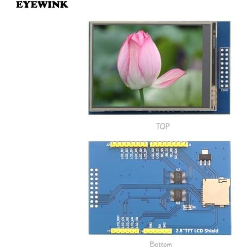 2.8 Inch 3.3V 300mA TFT LCD Shield Touch Display Module For Arduino UNO With Resistive Touch Panel DIY Kit