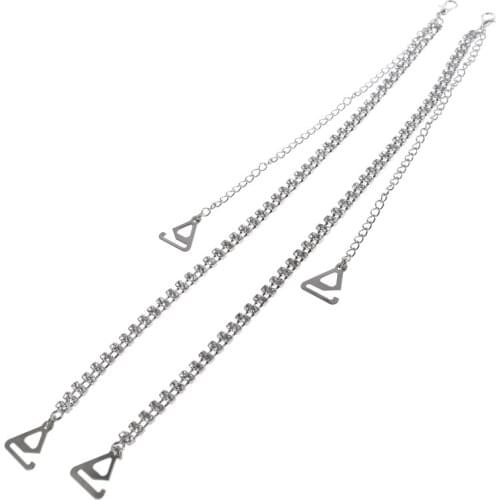 2021 New Women Party Wedding Dress Rhinestone Bra Straps Jewelry Underwear Shoulder Chain