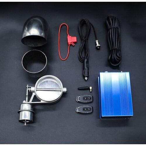 3.5inch 89mm Vacuum Pump Valve Exhaust Cutout Valve Exhaust Pipe Valve Automobile Exhaust Modification Sets Butterfly Type 0202