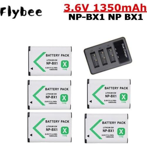 3.6V 1350mAh NP-BX1 np bx1 Battery + Charger Set for Sony DSC RX1 RX100 M3 M2 RX1R GWP88 PJ240E AS15 WX350 WX300 HX300 HX400