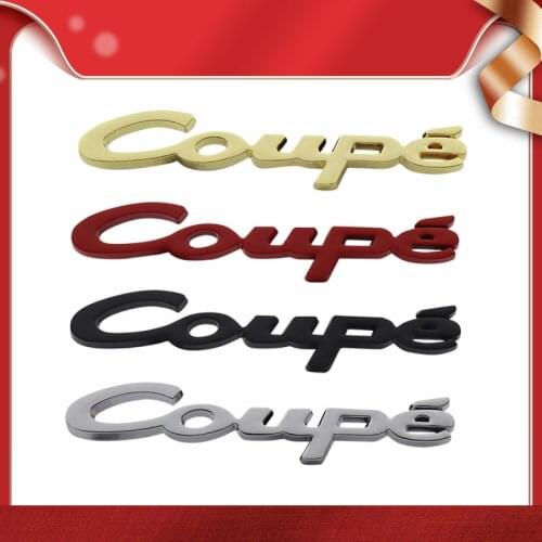 3D Premium Coupe for Toyota Nissan Honda BMW Audi Hyundai KIA Mazda opel car Hood Fender trunk Bonnet Decal Emblem Badge Sticker