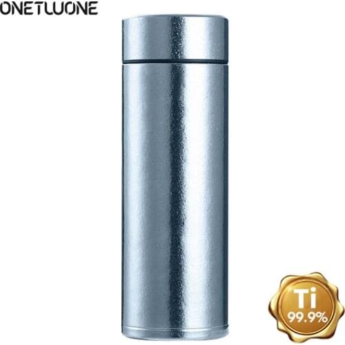 99.9% Titanium Vacuum Insulated Mug High Quality Insulated Stainless Steel Bottle Thermos Water Bottles 350ML