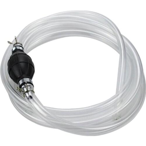 Gasoline Siphon Hose Portable Gas/Oil/Water/Liquid/Fuel Transfer Oil Siphon Pump W91F