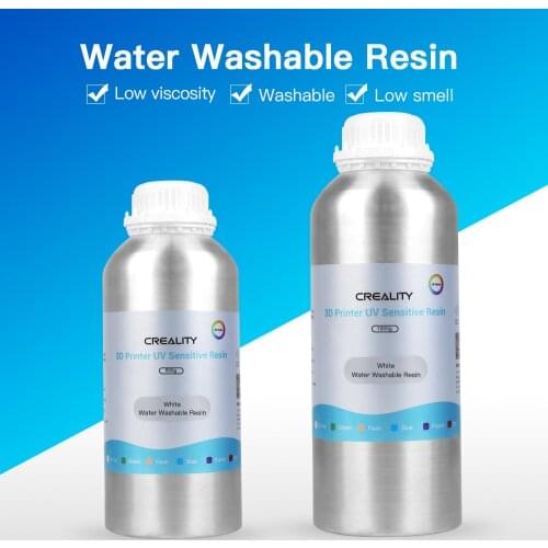 Creality 3D Upgrade LCD Water Washable Resin 1000g 3D Printer UV Sensitive Resin 1000g 3D Print Material for LCD 3D Printer
