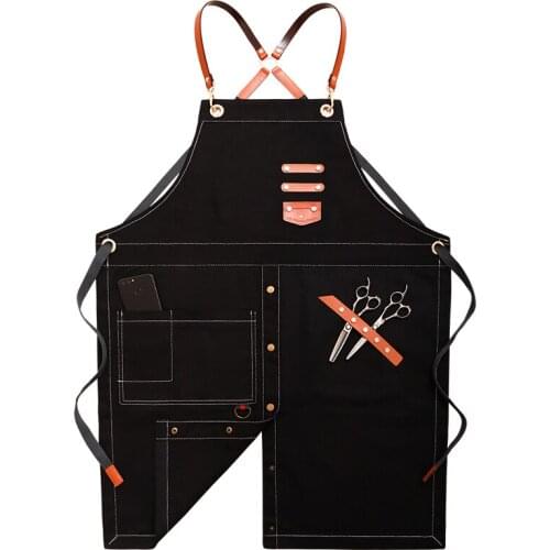 Denim Apron Milk Tea Shop Restaurant Barista Florist Barber Male and Female Workwear