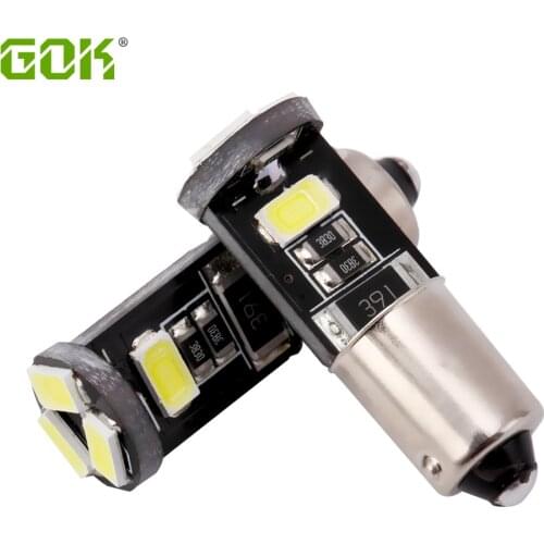 Hot Sale 10 x Error Free led BA9S H6W 5smd led 5730 5630 t4w led For Parking Lightsor position lights canbus ba9s Led canbus