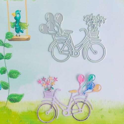 Bicycle Flower Blue Balloon own car cutting Die New knife Die Metal cutting Mould 3D Art Paper DIY Decoration