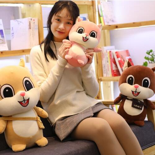 30 Cm 40 Cm Cute Childrens Toy Beanie Squirrel Doll Fat Hamster Plush Toy Pillow Girl Boy Favorite Birthday Christmas Gift