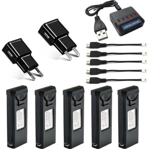 Lipo Battery Charger Sets For VISUO XS809s XS816 3.7V 1800mAh RC Drones Quadcopter Spare Parts Accessories