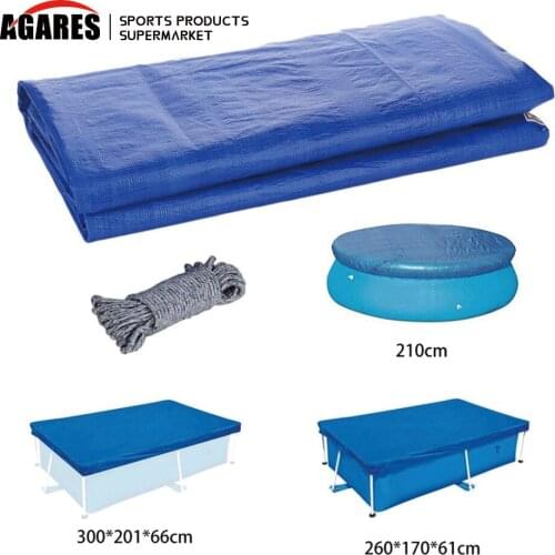 Swimming Pool Cover Frame Pool Cover Pool Cover Rainproof Dust Cover Waterproof Tarp Swimming Pool Supplies 3M*2M
