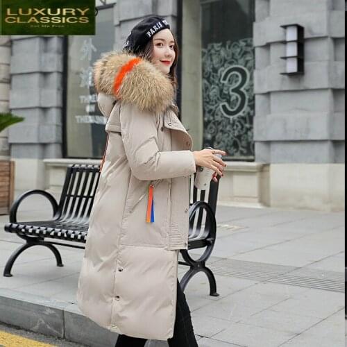 Jacket Women Korean Winter Fashion Thick Cotton Padded Parkas 2021 New Color Fur Hooded Warm Coat Slim Top Clothes LWL987