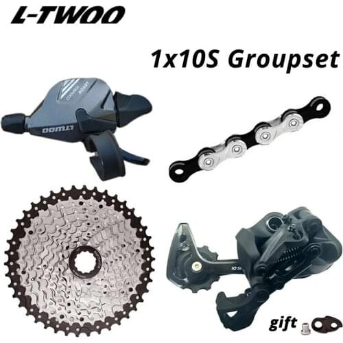 LTWOO MTB bike Rear Derailleur sets A7 1x10 speed 10S Groupset Shift Lever + X10 Chain + cassette 42T 46T 50T Free shipping