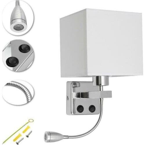 Wall Lamp Interior Modern LED Wall lamp Lamp Shade Night light Nightstand Decor Hotel Room