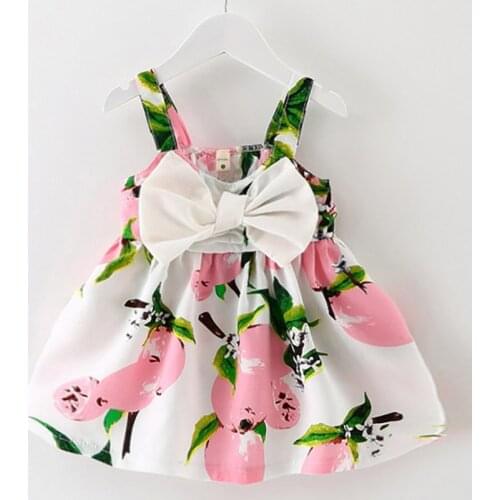2018 Real Knee-length Sleeveless Bow Cute New Baby Dress Girls Clothes Slip Infant Girl Dresses For Princess Birthday Sale Hot