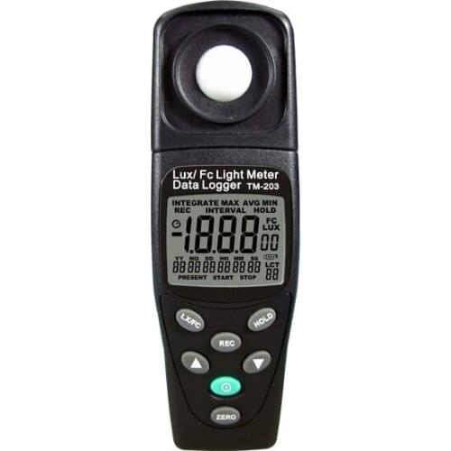 New High Quality Handheld Digital Auto Ranging Light Meter With 7000 Records Data Logging Light Meter Recorder Instrument