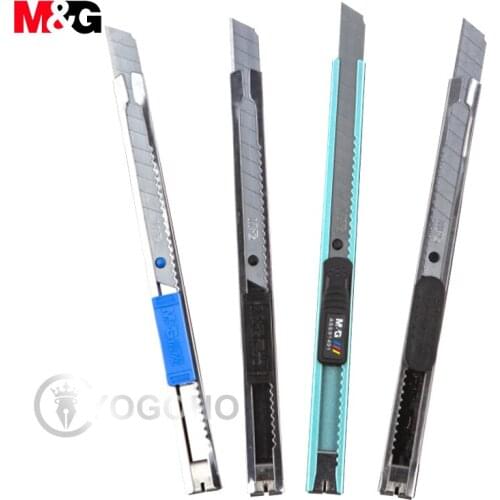 M&G High Quality Utility Knife Black Blade Rotate Lock Paper Cutter 9MM/18mm Office Learning Industry Special Wallpaper Knife